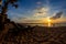 Tropical beach at sunset, Beach Chair on Pattaya Beach, Thailand