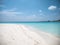 Tropical Beach with White Sand. Maldives Panorama. Idyllic Beach on Meeru Island