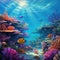 Tropical Bliss: Colorful Coral Reefs teeming with Life