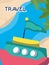 Tropical boat sand sea tourist vacation travel