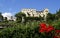 tropical botanical gardens surrounding mediterranean Trauttmansdorff Castle, Merano, Italy (June 11, 2016)