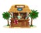 Tropical Bungalow Bar Illustration