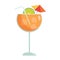 Tropical cocktails cups drink. Glasses vector illustration. Refreshing cocktails with ice cubes and lemons. Party, Menu designs.