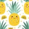 Tropical Delight Pineapple Background