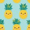 Tropical Delight Pineapple Background