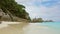 Tropical deserted white sand beach