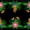 Tropical Double Seamless Border