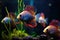 Tropical fish in an aquarium Home tropical fish tank aquarium