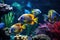 Tropical fish in an aquarium Home tropical fish tank aquarium