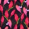 Tropical floral seamless pattern.