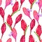 Tropical floral seamless pattern.