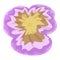 Tropical floret icon cartoon vector. Pansy flower