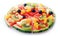 Tropical fruit pizza