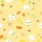 Tropical fruits seamless pattern