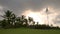 Tropical golf course at sunset, Dominican Republic, Punta Cana