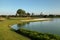 Tropical golf course at sunset, Dominican Republic, Punta Cana