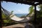 tropical hammock with view of the ocean, perfect for reading or napping