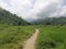 Tropical hilly countryside in rural part of Abra de Ilog, Mindoro