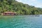 Tropical house with dock Caribbean coast of Panama