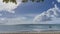 Tropical idyll. Yachts and boats are visible in the calm turquoise ocean