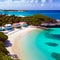 Tropical Island Beach and turquoise Water