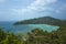 Tropical island paradise in Thailand, Koh Tao. View from John-Suwan Viewpoint on Chalok baan kao bay