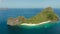 Tropical island with sandy beach. El nido, Philippines