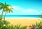 tropical island vector pictures