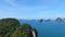 Tropical islands high angle view, Krabi Thailand nature landscape