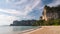 Tropical islands time lapse with ocean blue sea at Railay Beach, Krabi Thailand nature landscape