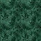 Tropical jungles background. Seamless pattern with green monstera leaves