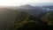 Tropical Koolau Mountains and Koko Head at Sunrise on Oahu, Hawaii