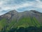 Tropical landscape Kanlaon volcano. Philippines.