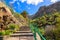 Tropical landscape of La Gomera island