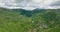 Tropical landscape with mountains.