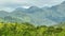 Tropical landscape with mountains. Sumatra, Indonesia.