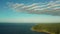 Tropical landscape with sea and clouds. Camiguin island Philippines.