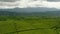 Tropical landscape with tea estate. Kayu Aro, Sumatra, Indonesia.