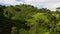 Tropical landscape with Tea estate among the mountains. Tea plantations. Sri Lanka.