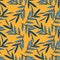 Tropical Leafs Cartoon Backgroun Pattern Seamless