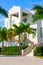 Tropical mansion luxury vacation house w palm trees