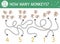 Tropical math maze for children with five little monkeys. Educational addition riddle. Funny nursery rhyme mathematic puzzle game