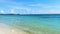 Tropical mexican beach panorama Playa 88 Playa del Carmen Mexico