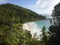 Tropical panorama view, Praslin island, Seychelles