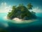 Tropical Paradise Escape: Captivating Island Canvas