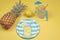 Tropical party placesetting for summer gatherings