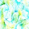 Tropical Pastel Seamless Pattern. Summer Jungle