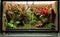 Tropical rain forest terrarium or pet vivarium rack