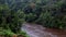 Tropical river in the jungle of Africa