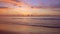 Tropical sea at sunset or sunrise over sea video 4K, The sun touches horizon, Red sky in golden hour amazing seascape,Ocean beach